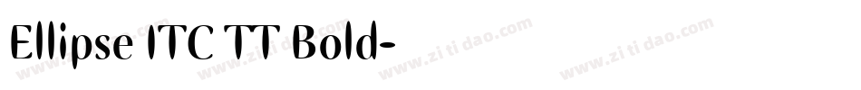 Ellipse ITC TT Bold字体转换